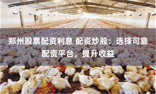 郑州股票配资利息 配资炒股：选择可靠配资平台，提升收益